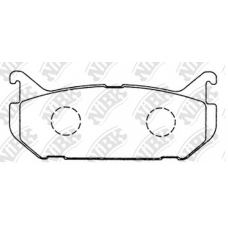 PN5238 NiBK Комплект тормозных колодок, дисковый тормоз