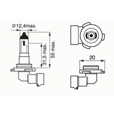 1 987 302 083 BOSCH Лампа накаливания