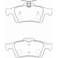 FD7274A NECTO Комплект тормозных колодок, дисковый тормоз