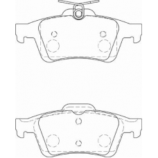 FD7274A NECTO Комплект тормозных колодок, дисковый тормоз