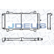 RA0120030 JDEUS Радиатор, охлаждение двигателя