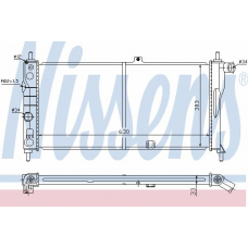 632741 NISSENS Радиатор, охлаждение двигателя