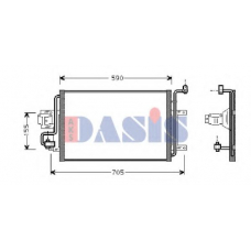 482040N AKS DASIS Конденсатор, кондиционер