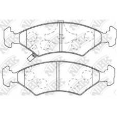 PN0051 NiBK Комплект тормозных колодок, дисковый тормоз