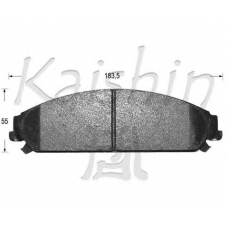 D10127 KAISHIN Комплект тормозных колодок, дисковый тормоз