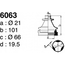 6063 DEPA Комплект пылника, приводной вал