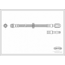19026392 CORTECO Тормозной шланг