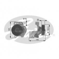 T38173 GATES Натяжной ролик, поликлиновой  ремень