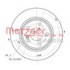 15041 METZGER Тормозной диск