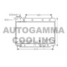 104263 AUTOGAMMA Радиатор, охлаждение двигателя