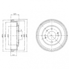 BF482 DELPHI Тормозной барабан