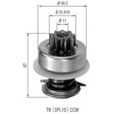 940113020013 MAGNETI MARELLI Ведущая шестерня, стартер