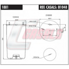 B1048 CASALS Кожух пневматической рессоры