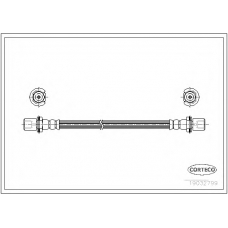 19032799 CORTECO Тормозной шланг