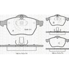 8110 24002 TRIDON Brake pads - front