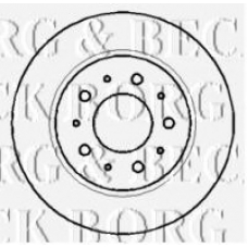 BBD4371 BORG & BECK Тормозной диск