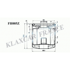 FH005z KLAXCAR FRANCE Масляный фильтр