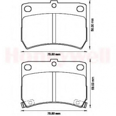 572552B BENDIX Комплект тормозных колодок, дисковый тормоз