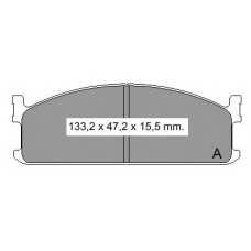 834320 Vema Комплект тормозных колодок, дисковый тормоз