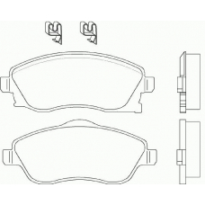 MDK0223 MINTEX Комплект тормозов, дисковый тормозной механизм