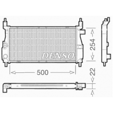 DRM24001 DENSO Радиатор, охлаждение двигател