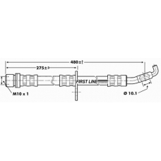 FBH6860 FIRST LINE Тормозной шланг