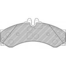 FVR1879 FERODO Комплект тормозных колодок, дисковый тормоз
