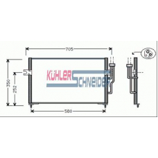 0520701 KUHLER SCHNEIDER Конденсатор, кондиционер