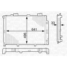 350213123100 MAGNETI MARELLI Радиатор, охлаждение двигателя