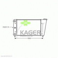 31-2325 KAGER Радиатор, охлаждение двигателя