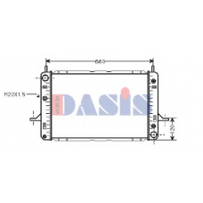 090035N AKS DASIS Радиатор, охлаждение двигателя