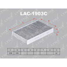 LAC1903C LYNX Lac-1903c фильтр салонный nissan juke 10], renault fluence 05]