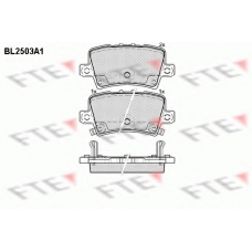 BL2503A1 FTE Комплект тормозных колодок, дисковый тормоз