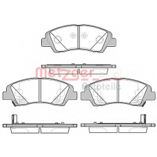 1170805 METZGER Комплект тормозных колодок, дисковый тормоз