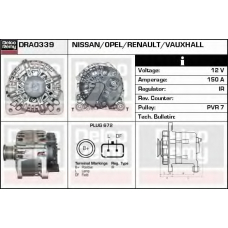 DRA0339 DELCO REMY Генератор