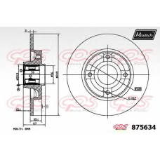 875634.6985 MAXTECH Тормозной диск