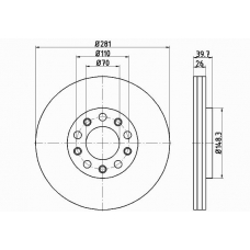 55301PRO PAGID Тормозной диск