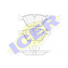 181683-203 ICER Комплект тормозных колодок, дисковый тормоз