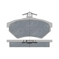 SP 110 SCT Комплект тормозных колодок, дисковый тормоз