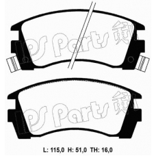 IBD-1193 IPS Parts Комплект тормозных колодок, дисковый тормоз