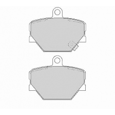 FD6774A NECTO Комплект тормозных колодок, дисковый тормоз