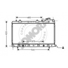 333140C SOMORA Радиатор, охлаждение двигателя
