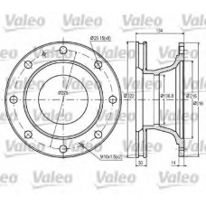 187060 VALEO Тормозной диск