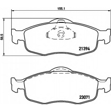 8DB 355 007-641 HELLA Комплект тормозных колодок, дисковый тормоз