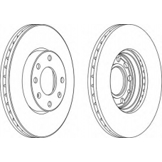 DDF1041-1 FERODO Тормозной диск