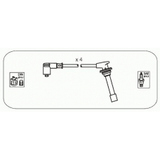 JP160 JANMOR Комплект проводов зажигания