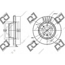 BD1158 DJ PARTS Тормозной диск