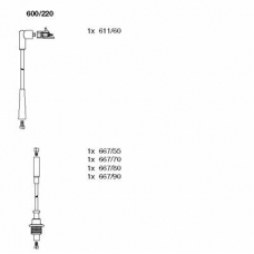 600/220 BREMI Комплект проводов зажигания