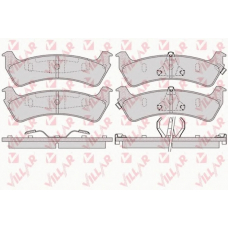 626.0990 VILLAR Комплект тормозных колодок, дисковый тормоз