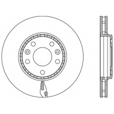 BDA2546.20 OPEN PARTS Тормозной диск